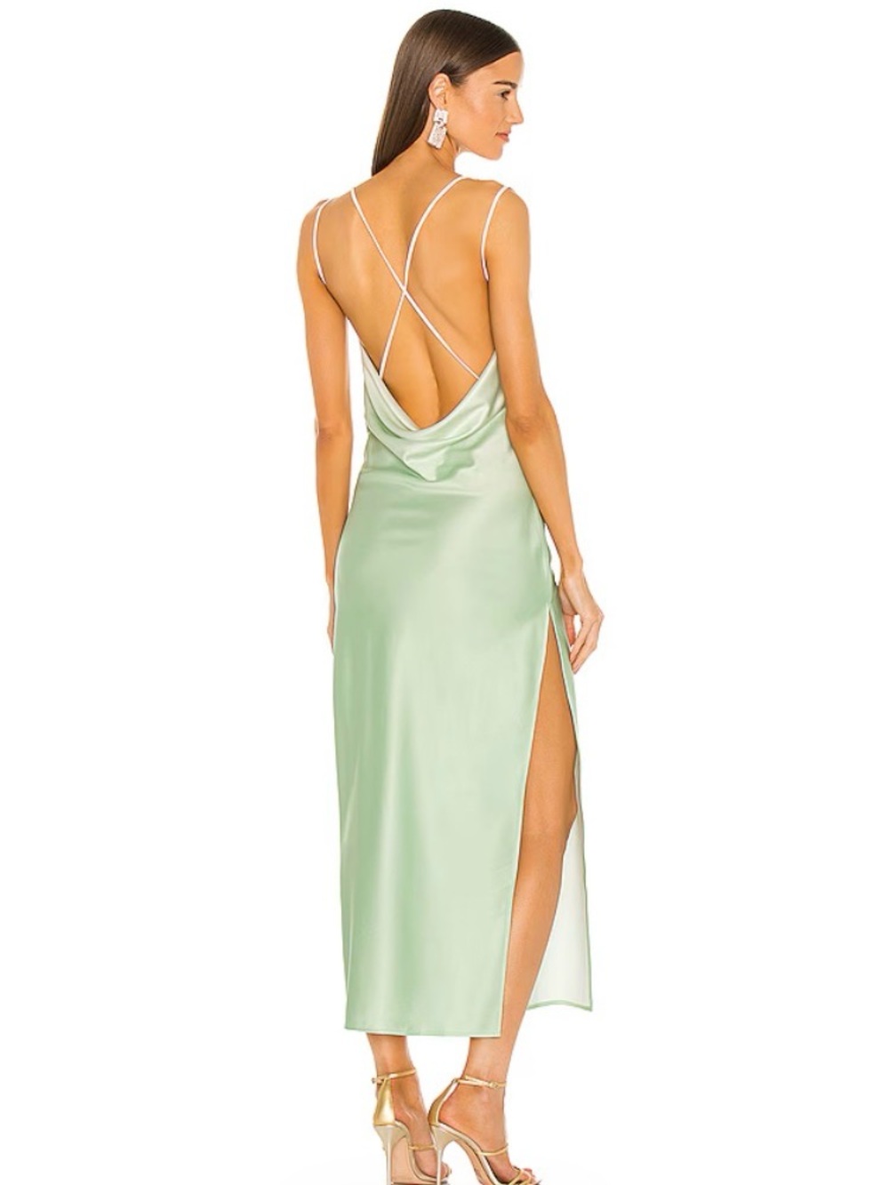 Michael Costello x REVOLVE Porter Dress in Mint Ombre